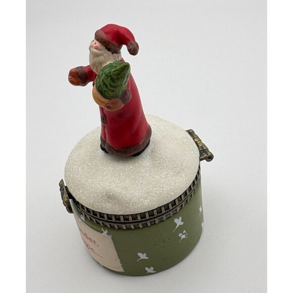 Vintage Hallmark Santa Claus Christmas Trinket Box See The Wonder Feel The Magic - Picture 6 of 10